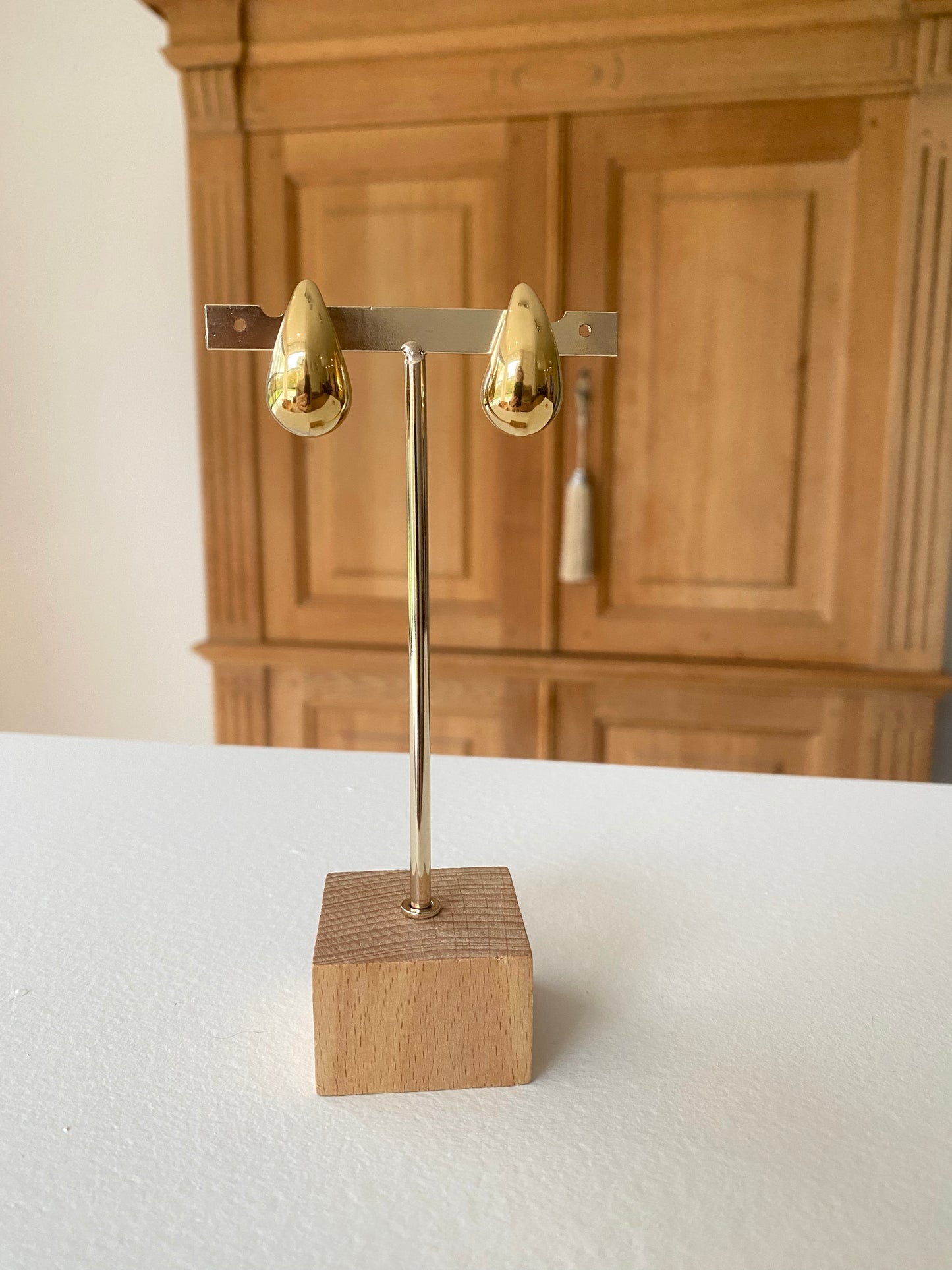 Drop shaped earrings