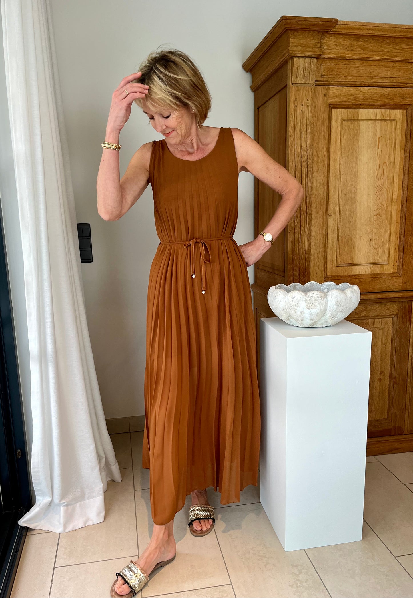 RIMINI dress bruin