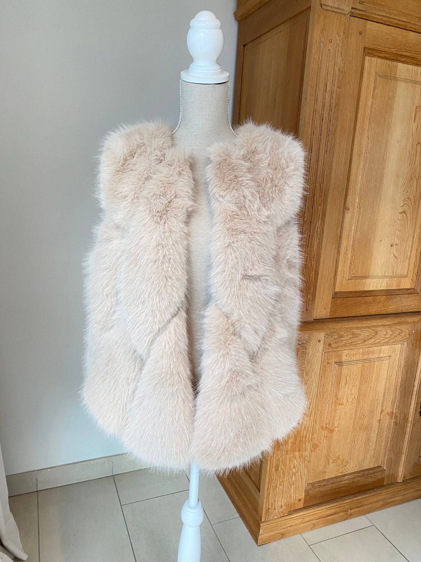 Beige fur